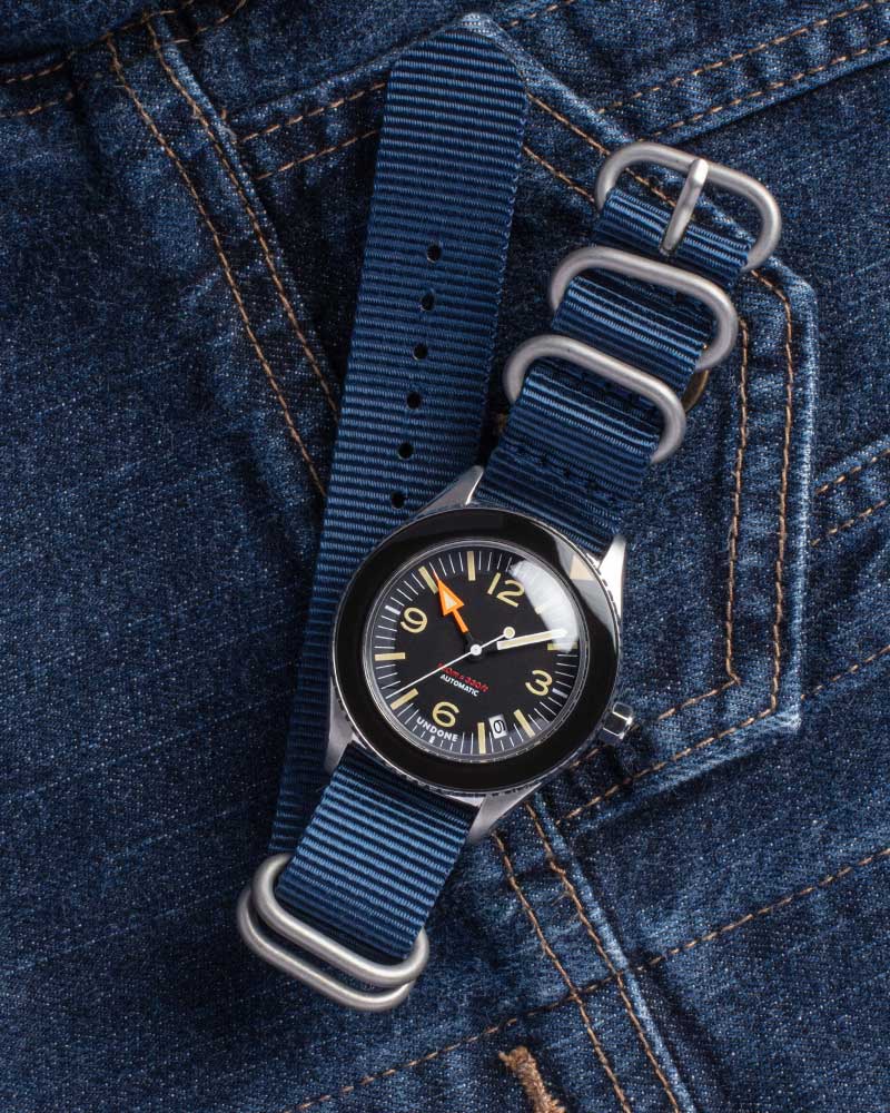20mm Nato Navy (Silver Buckle)